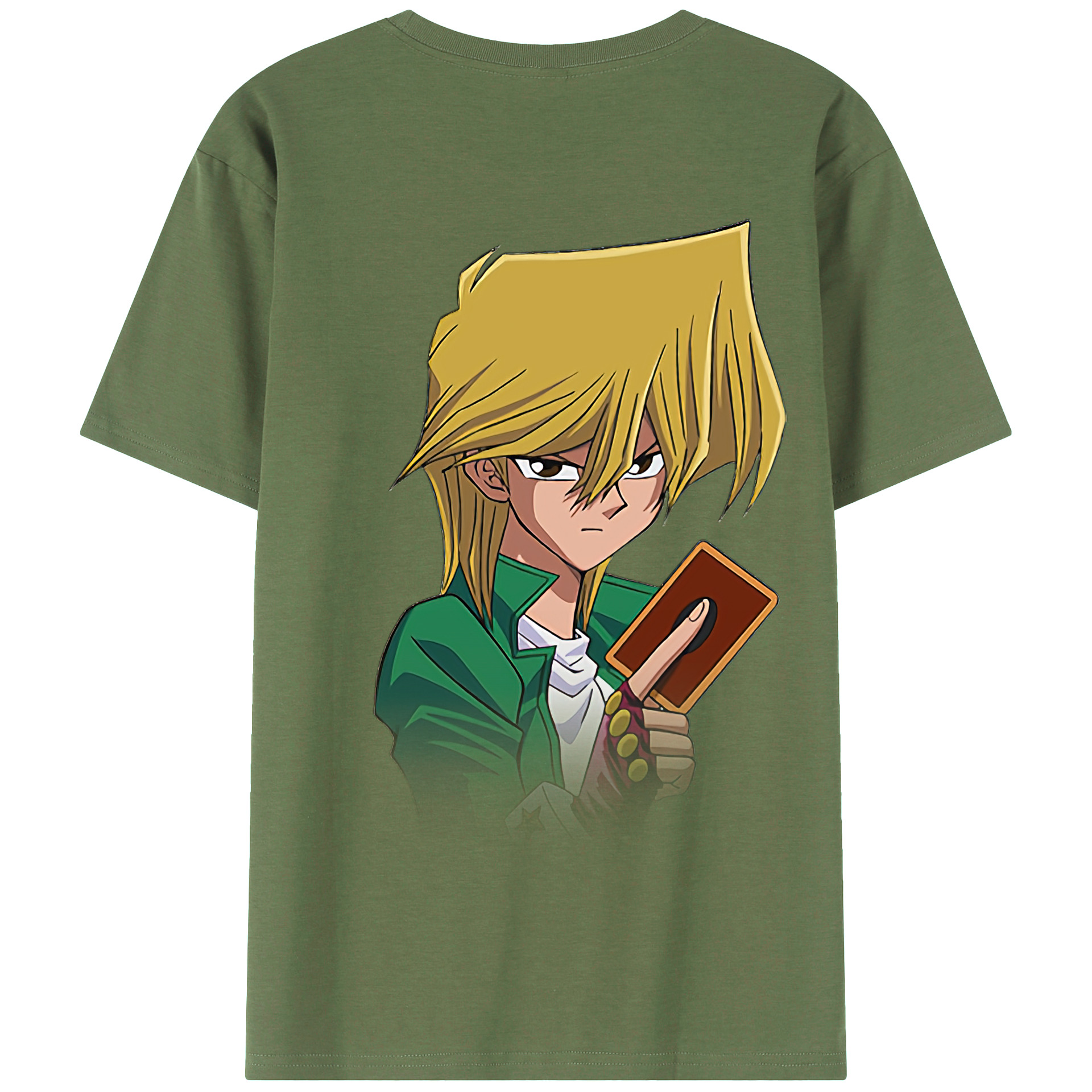 （画像用） 遊☆戯☆王 Yu-Gi-Oh! 綿100％ メンズ半袖Tシャツ（バックプリント） 通気性